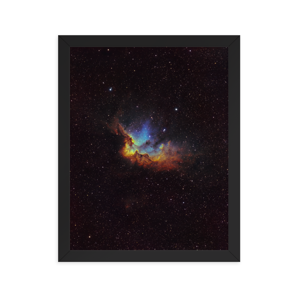 Wizard Nebula - Framed Post, Premium Luster Photo Paper