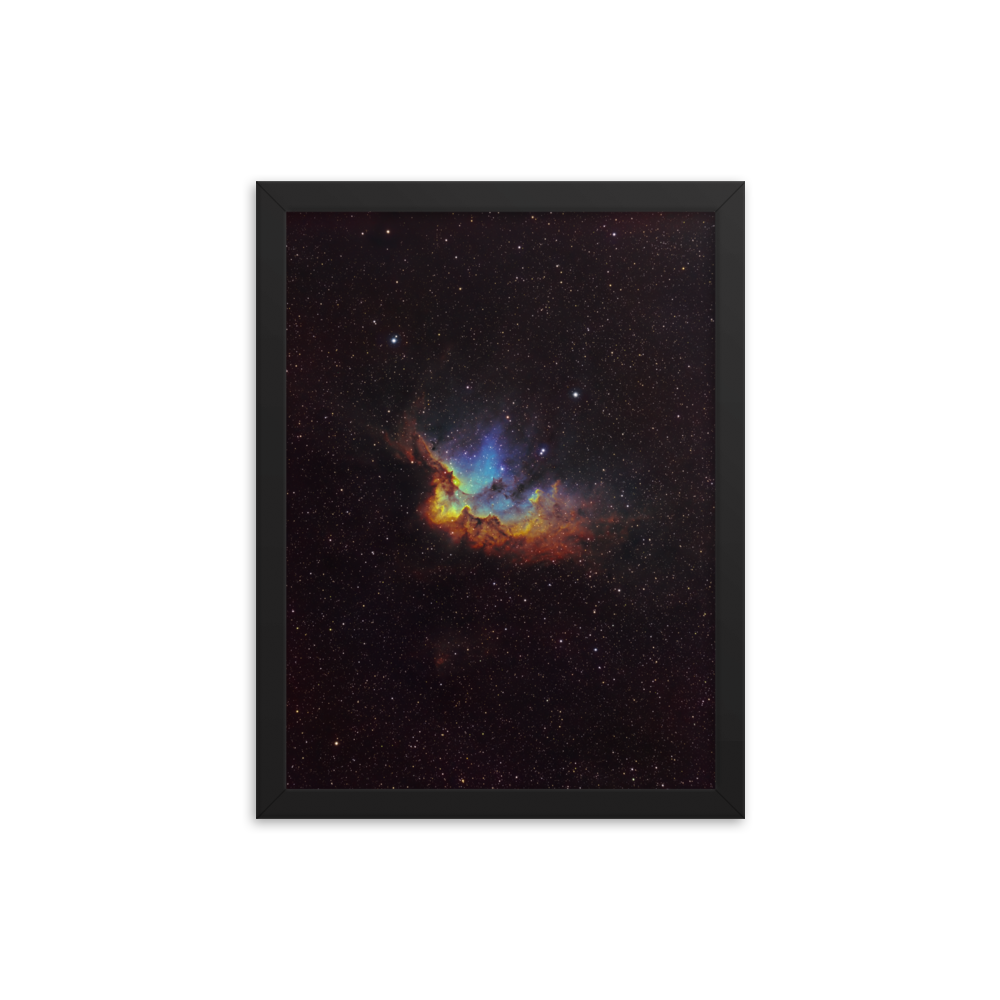 Wizard Nebula - Framed Post, Premium Luster Photo Paper