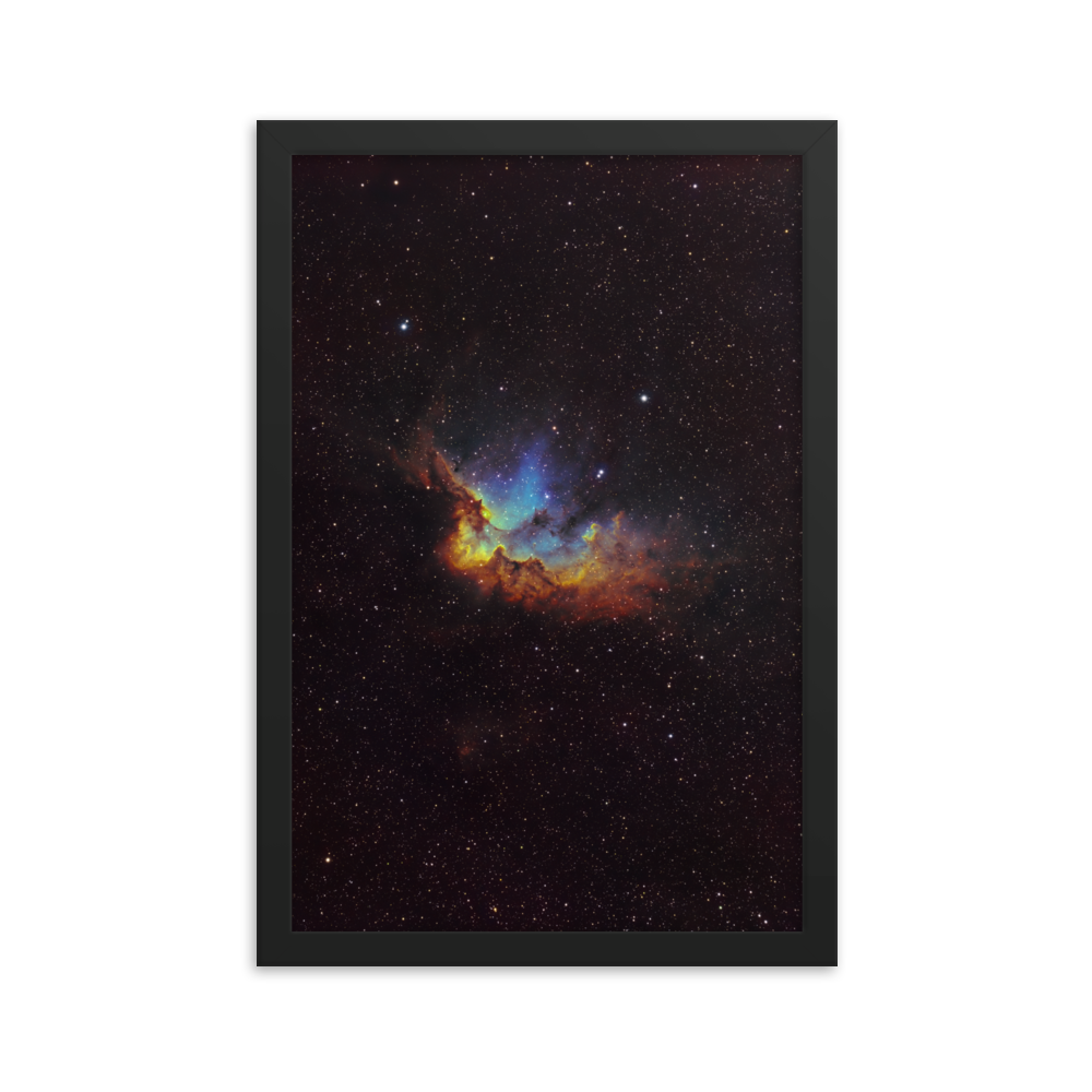 Wizard Nebula - Framed Post, Premium Luster Photo Paper