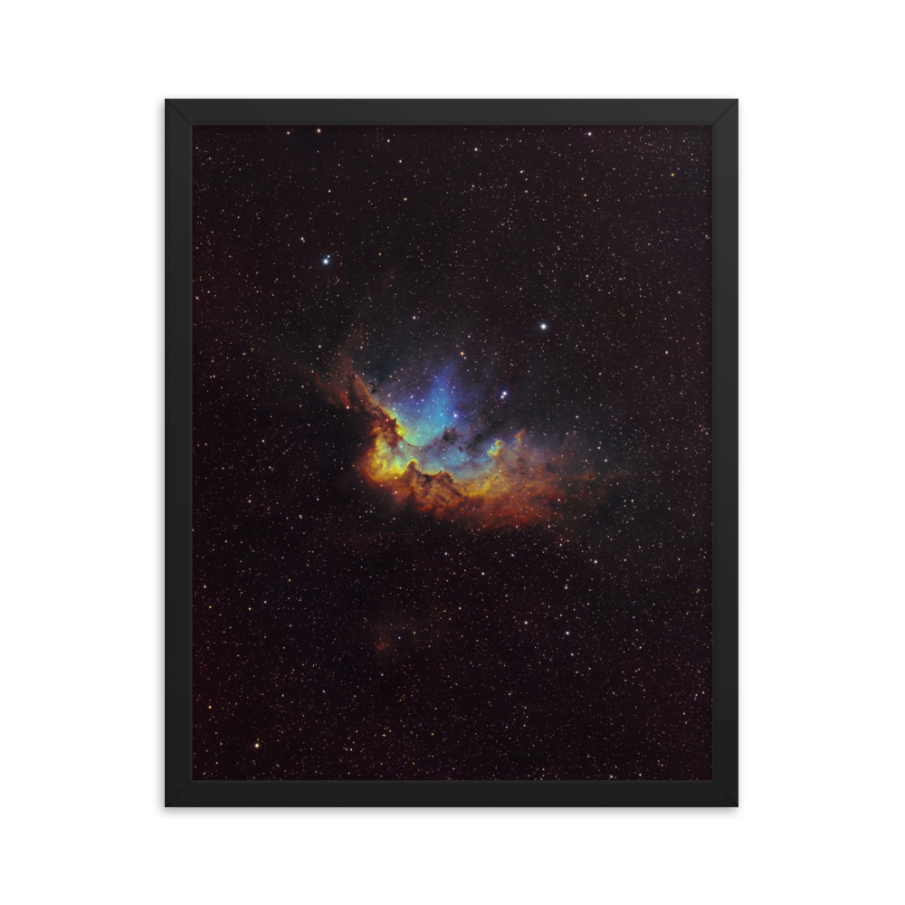 Wizard Nebula - Framed Post, Premium Luster Photo Paper