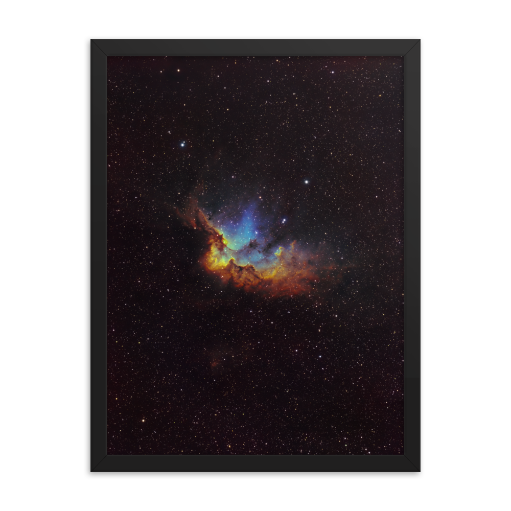 Wizard Nebula - Framed Post, Premium Luster Photo Paper