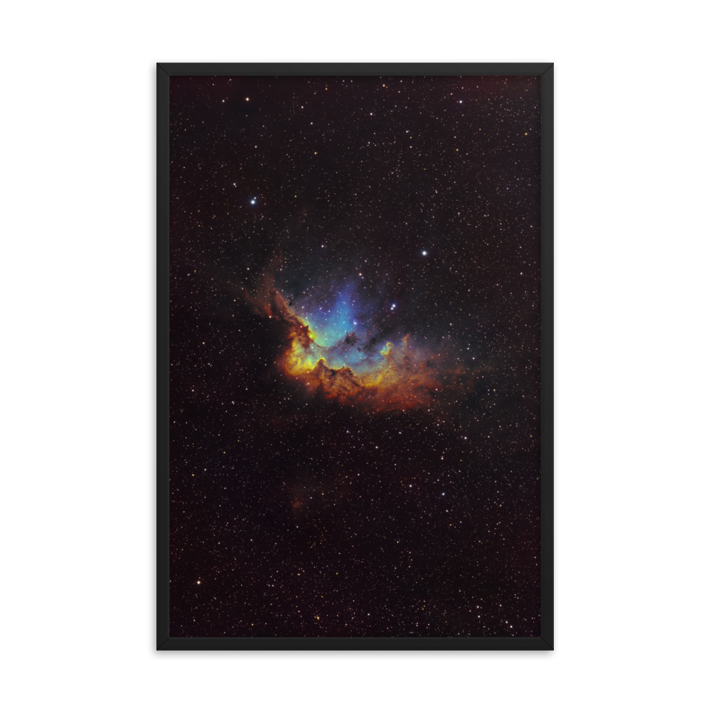 Wizard Nebula - Framed Post, Premium Luster Photo Paper