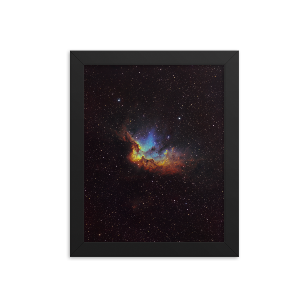 Wizard Nebula - Framed Post, Premium Luster Photo Paper