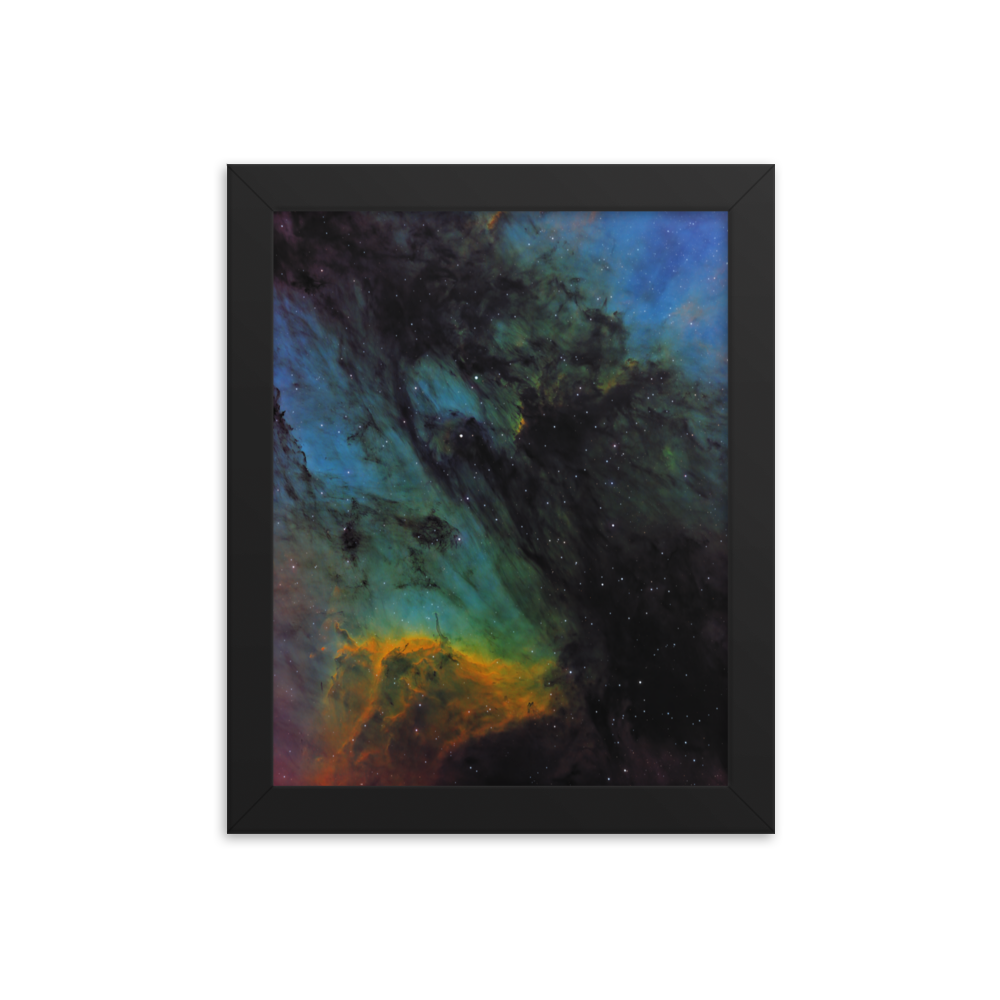 Pelican Nebula - Framed Post, Premium Luster Photo Paper