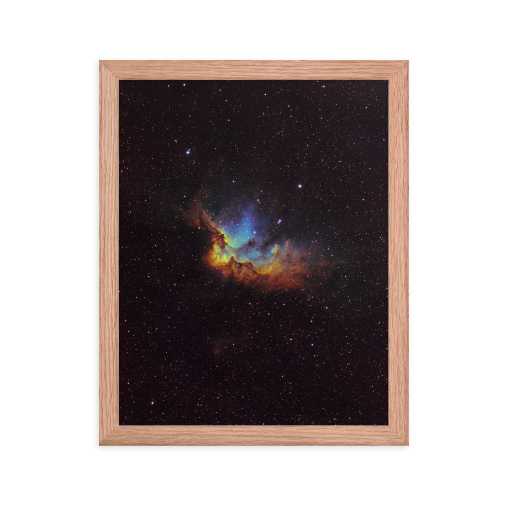 Wizard Nebula - Framed Post, Premium Luster Photo Paper