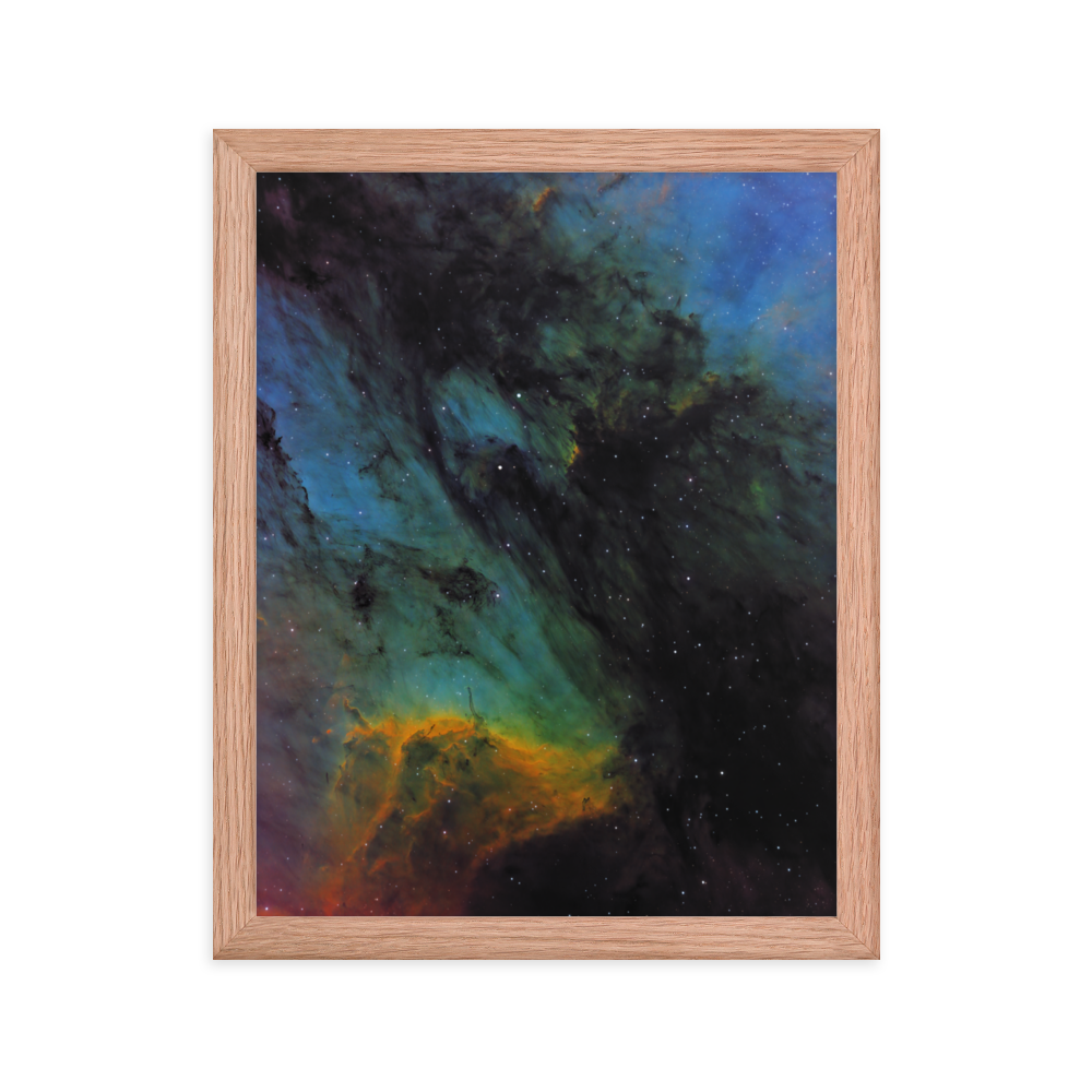 Pelican Nebula - Framed Post, Premium Luster Photo Paper