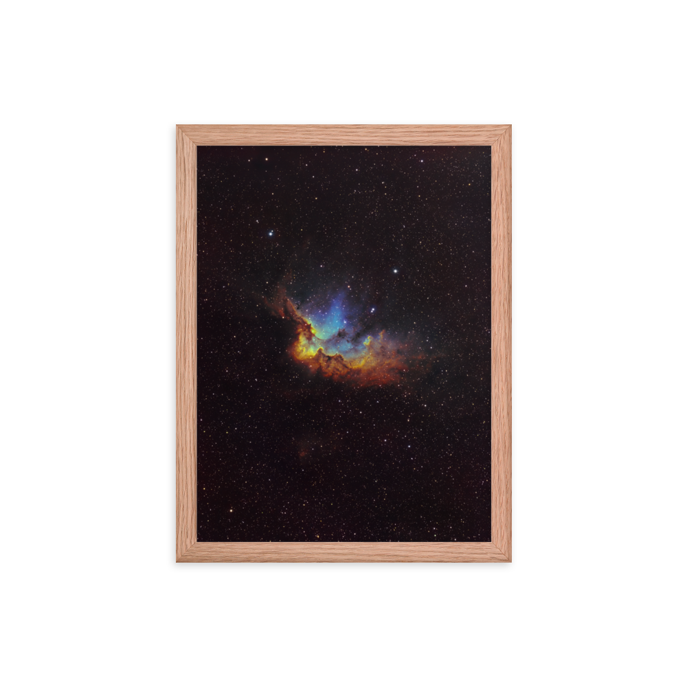 Wizard Nebula - Framed Post, Premium Luster Photo Paper