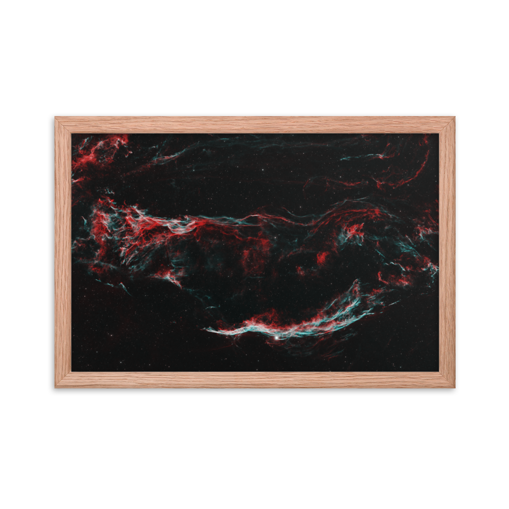 Veil Nebula - Framed Poster, Premium Luster Photo Paper