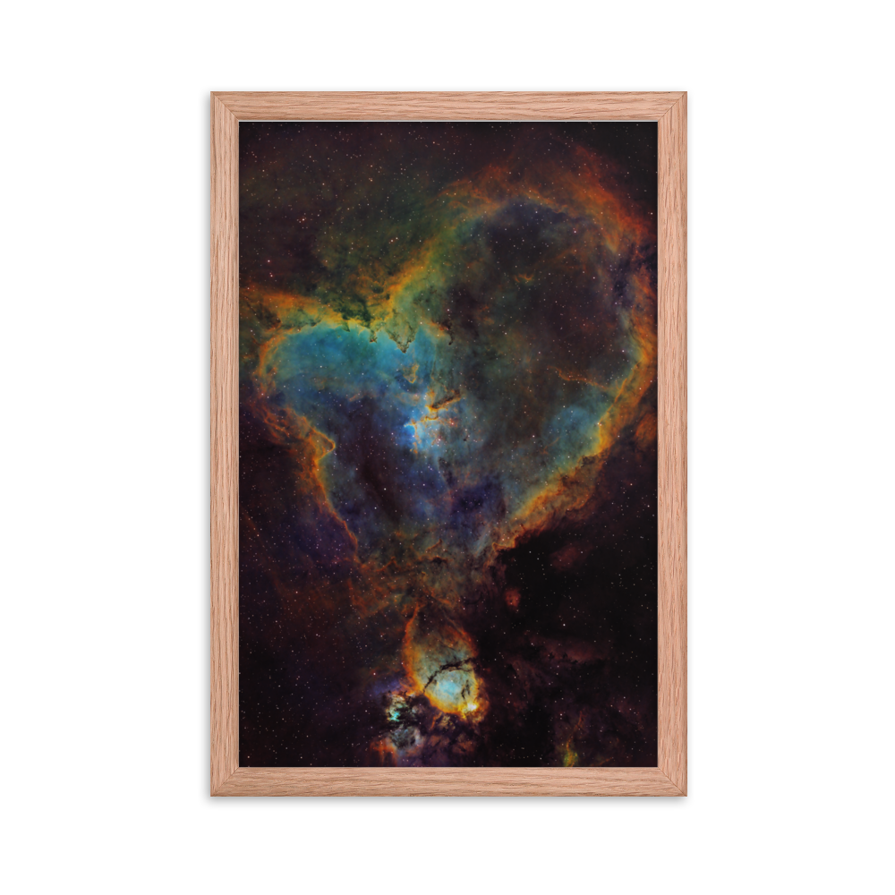 Heart Nebula - Framed Poster, Premium Luster Photo Paper