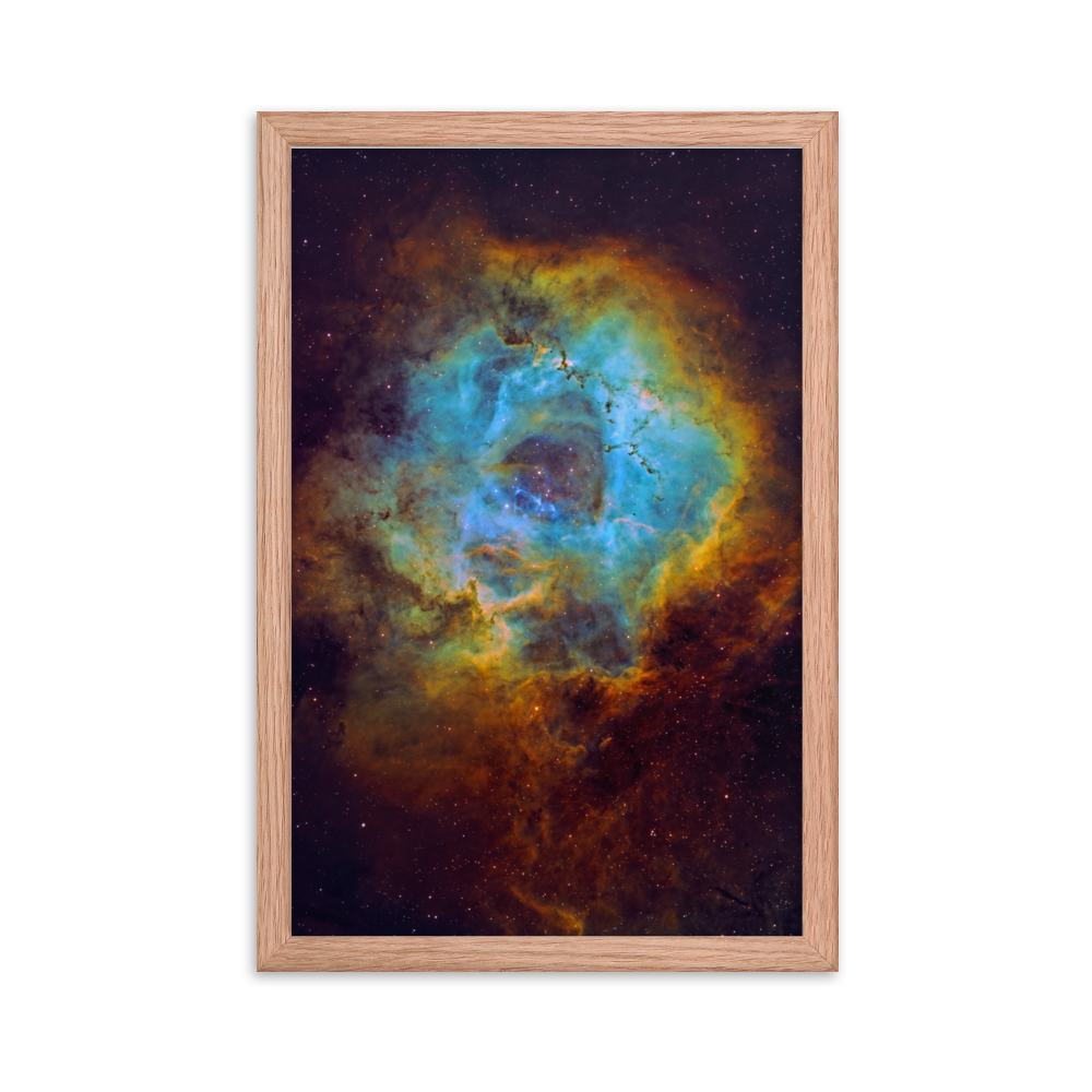 Rosette Nebula - Framed Poster, Premium Luster Photo Paper