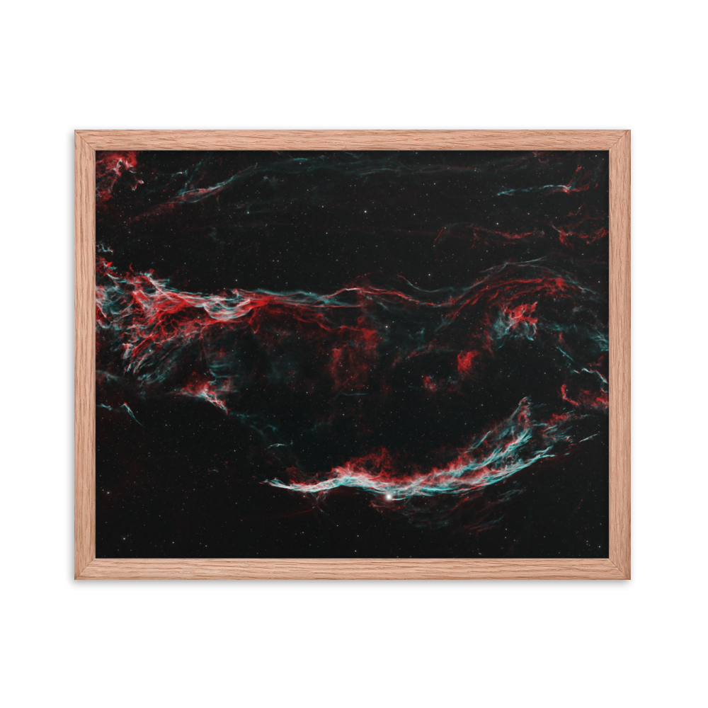 Veil Nebula - Framed Poster, Premium Luster Photo Paper