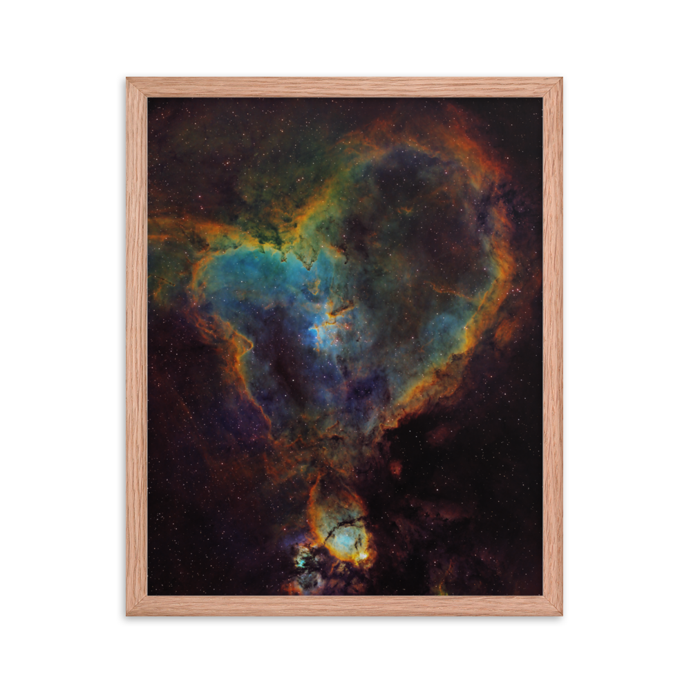 Heart Nebula - Framed Poster, Premium Luster Photo Paper