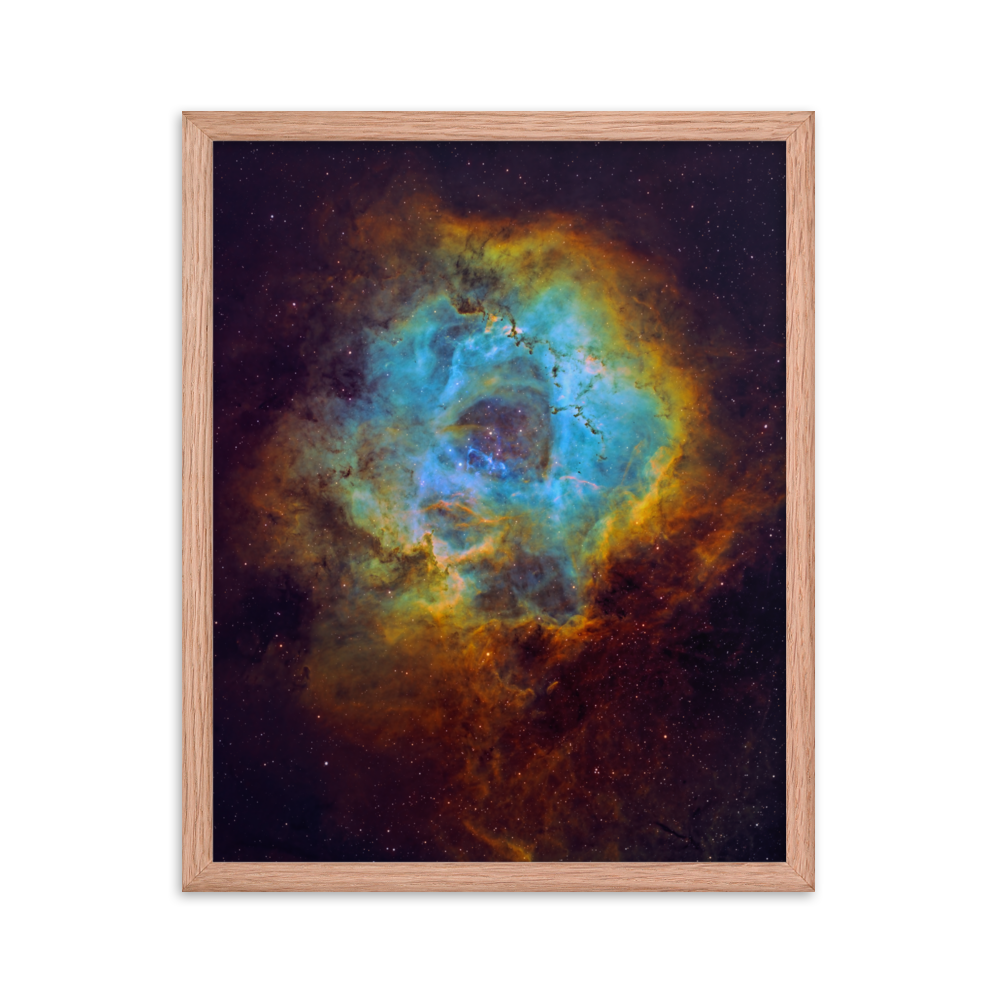 Rosette Nebula - Framed Poster, Premium Luster Photo Paper