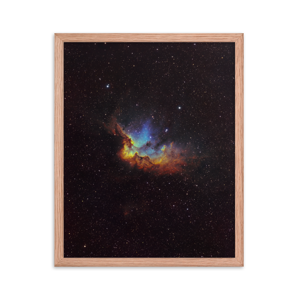 Wizard Nebula - Framed Post, Premium Luster Photo Paper