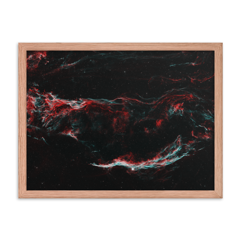 Veil Nebula - Framed Poster, Premium Luster Photo Paper