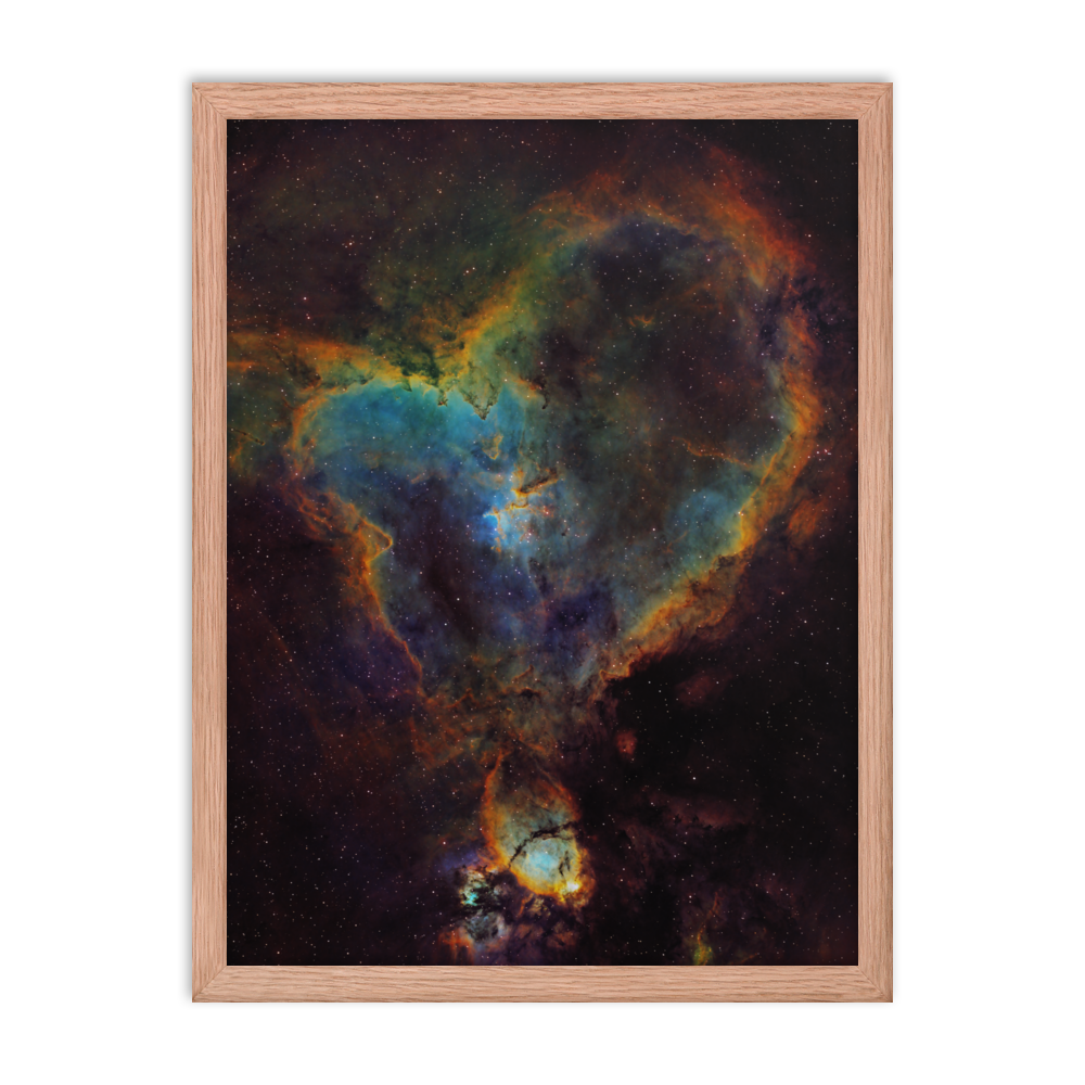 Heart Nebula - Framed Poster, Premium Luster Photo Paper