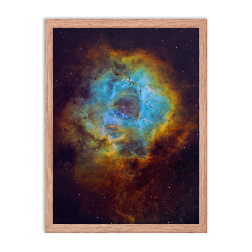 Rosette Nebula - Framed Poster, Premium Luster Photo Paper
