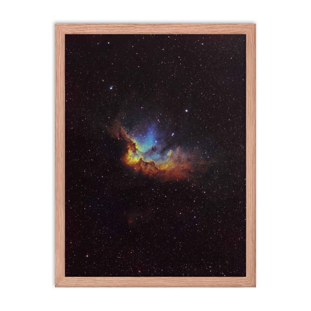 Wizard Nebula - Framed Post, Premium Luster Photo Paper