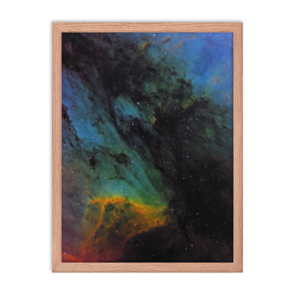 Pelican Nebula - Framed Post, Premium Luster Photo Paper