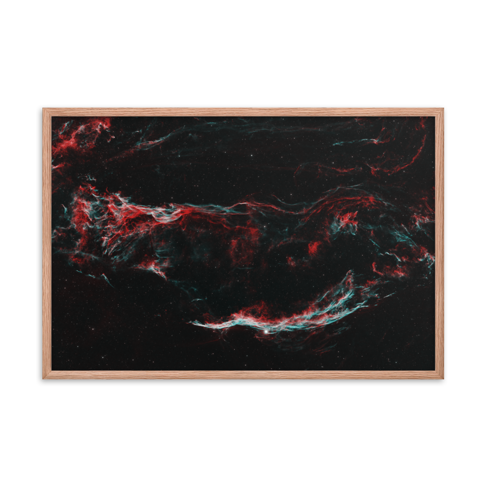 Veil Nebula - Framed Poster, Premium Luster Photo Paper