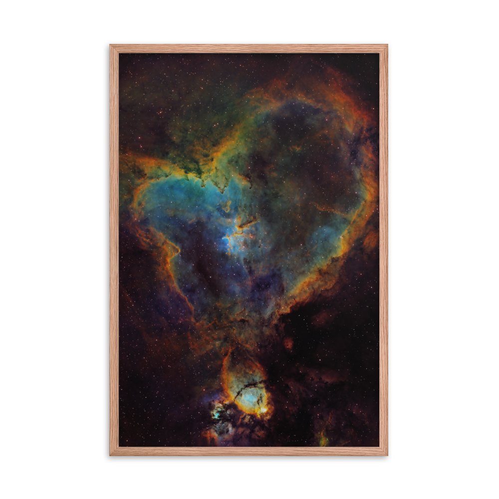 Heart Nebula - Framed Poster, Premium Luster Photo Paper