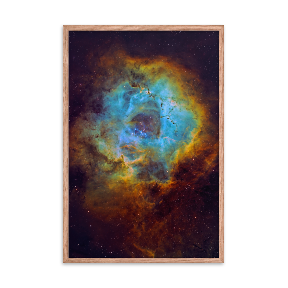 Rosette Nebula - Framed Poster, Premium Luster Photo Paper