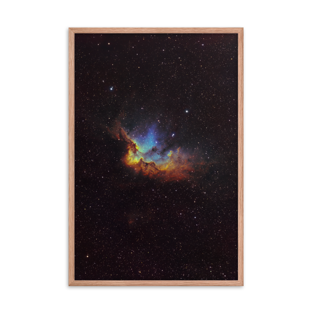 Wizard Nebula - Framed Post, Premium Luster Photo Paper