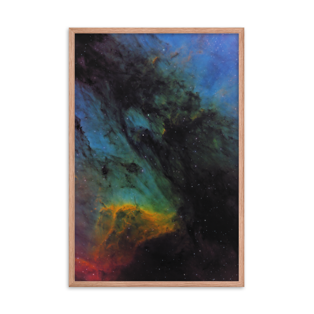 Pelican Nebula - Framed Post, Premium Luster Photo Paper