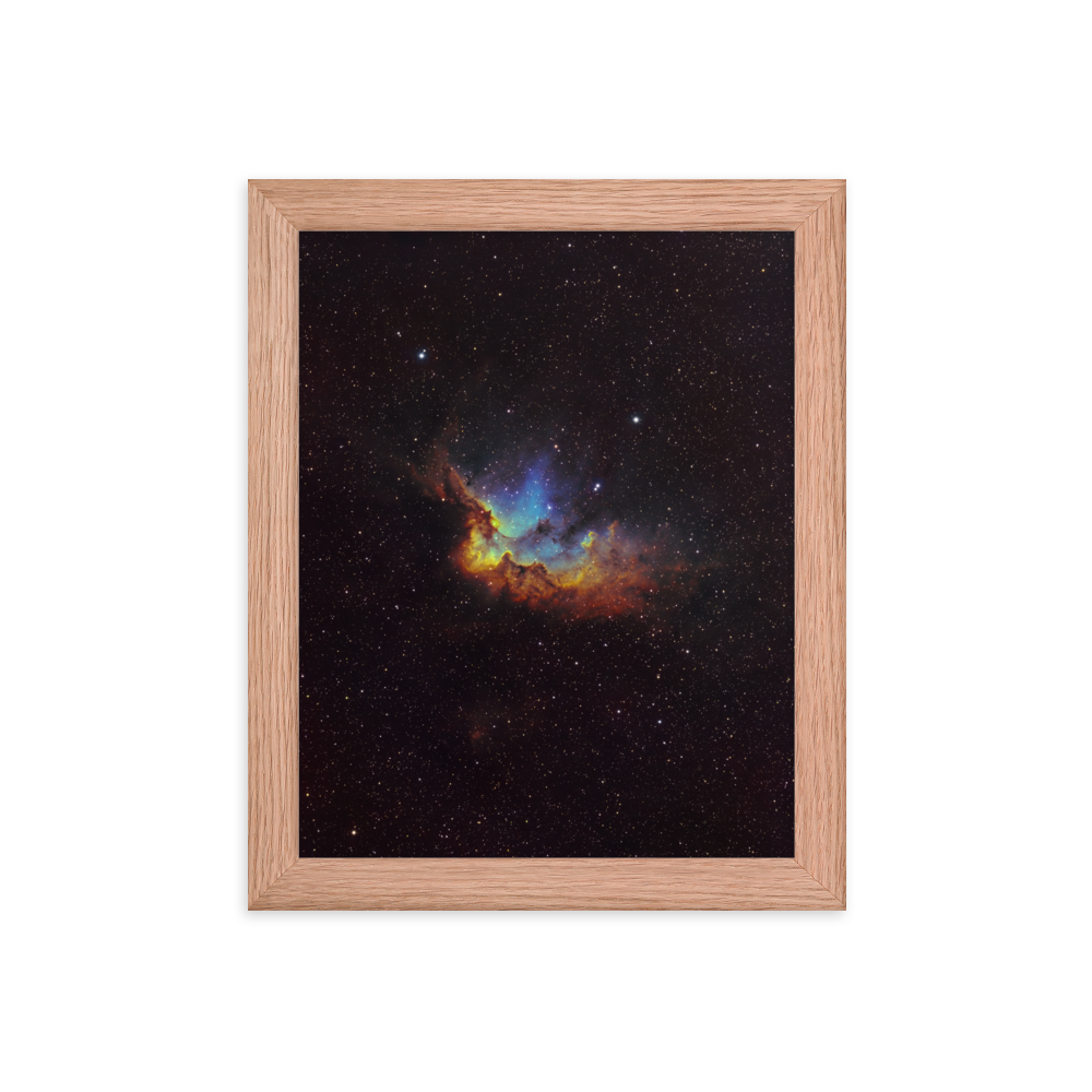 Wizard Nebula - Framed Post, Premium Luster Photo Paper