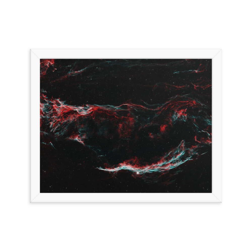 Veil Nebula - Framed Poster, Premium Luster Photo Paper