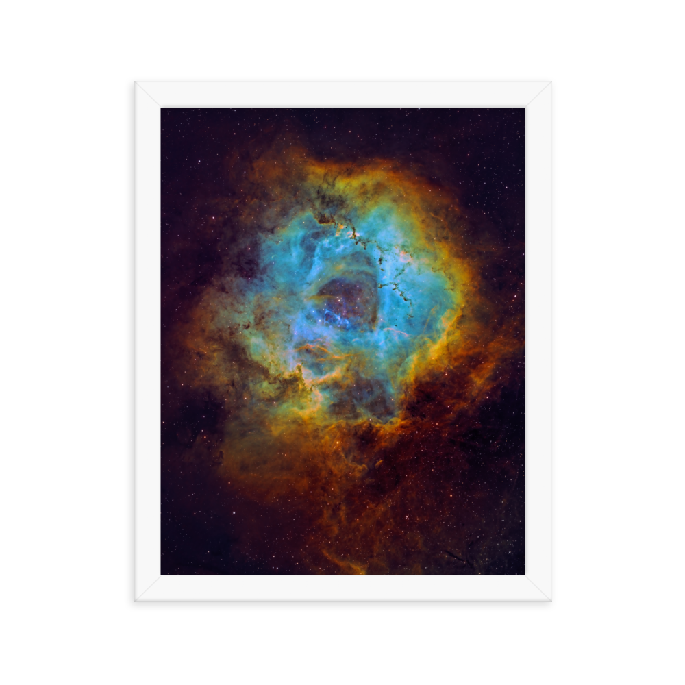 Rosette Nebula - Framed Poster, Premium Luster Photo Paper