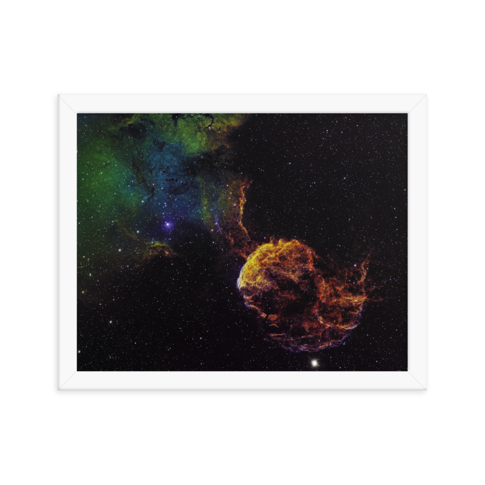 Jellyfish Nebula - Framed Poster, Premium Luster Photo Paper