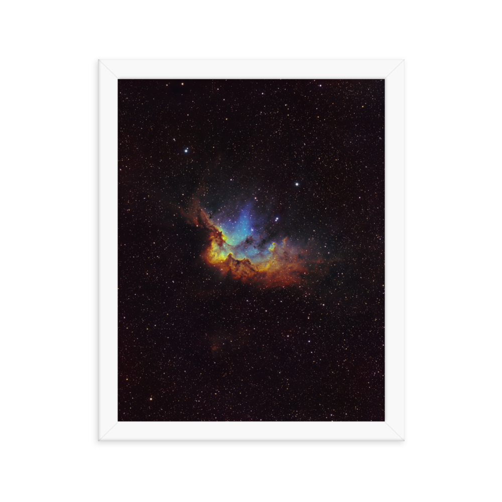 Wizard Nebula - Framed Post, Premium Luster Photo Paper