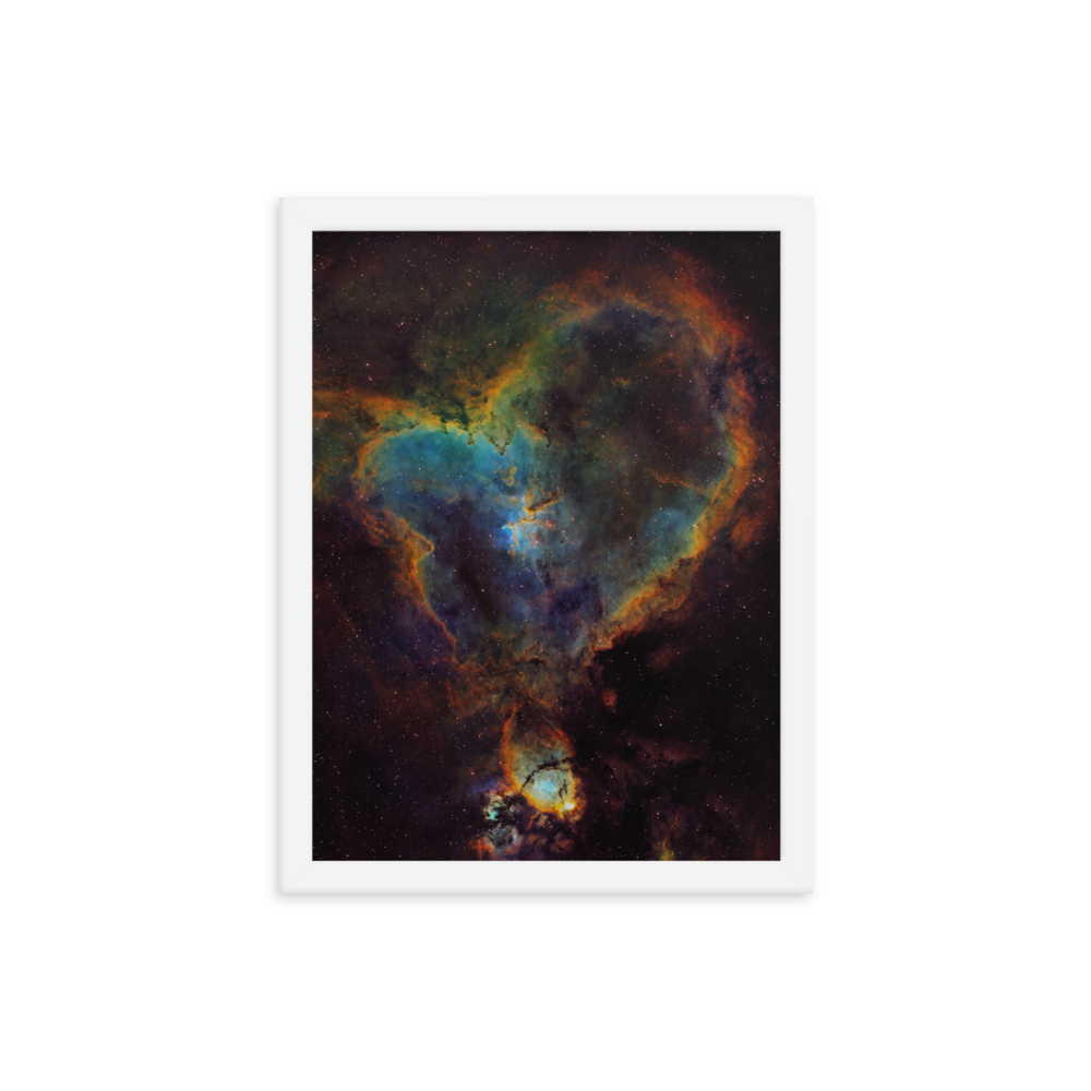 Heart Nebula - Framed Poster, Premium Luster Photo Paper