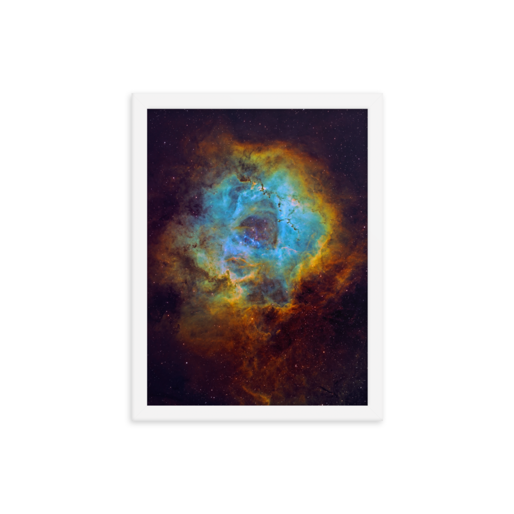Rosette Nebula - Framed Poster, Premium Luster Photo Paper