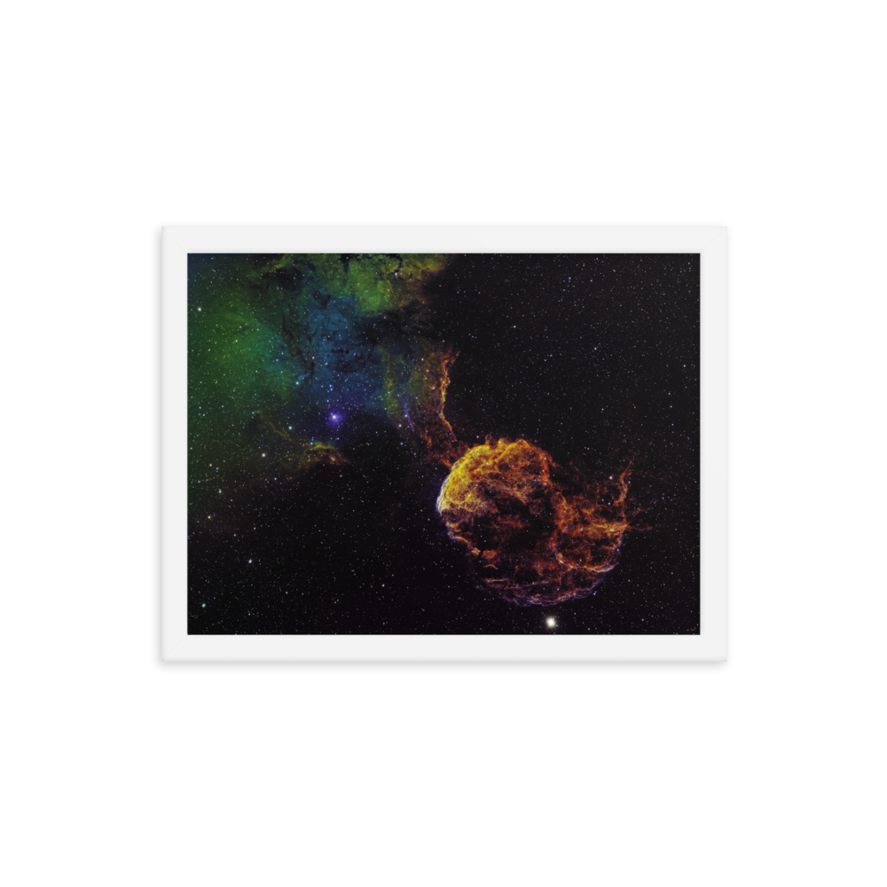 Jellyfish Nebula - Framed Poster, Premium Luster Photo Paper