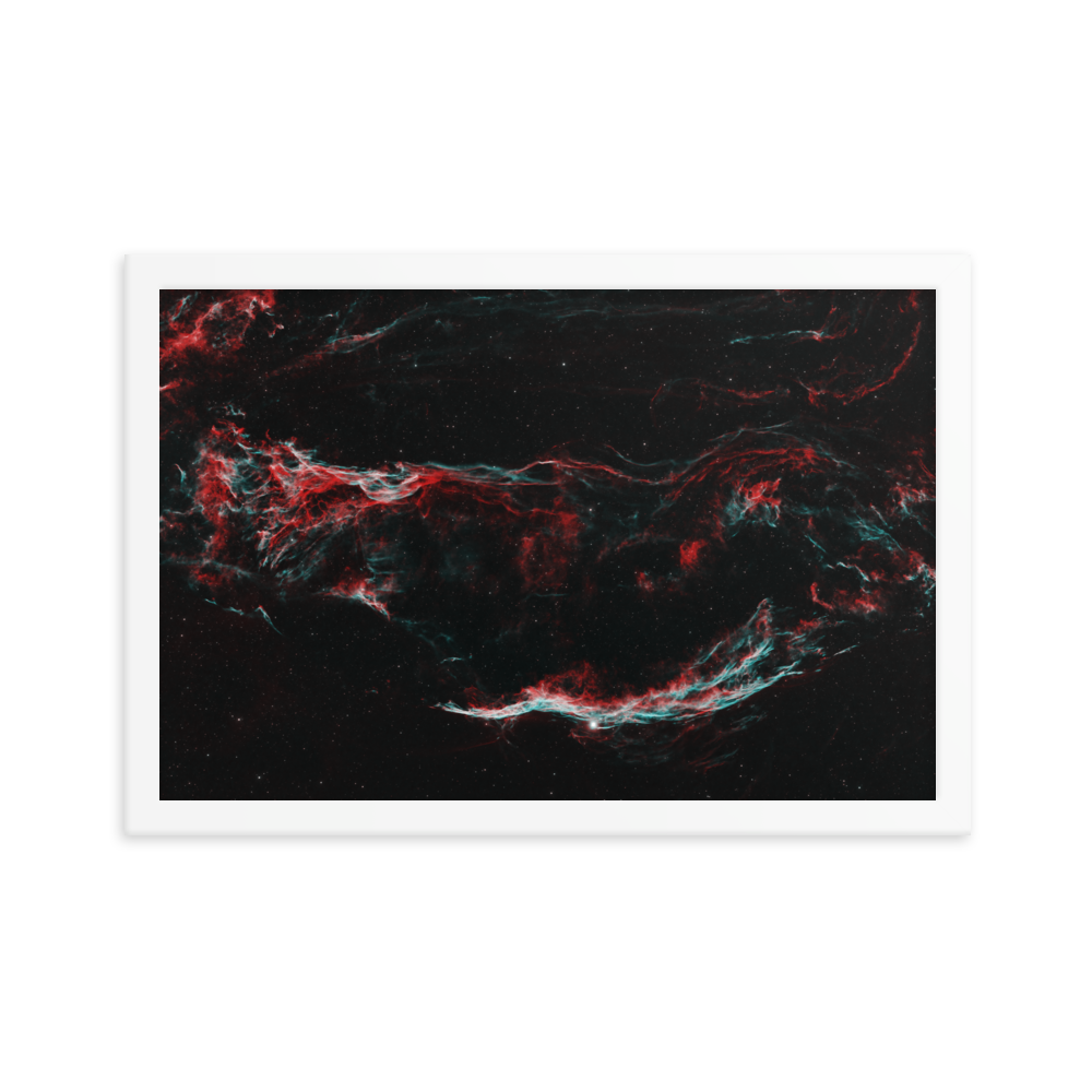 Veil Nebula - Framed Poster, Premium Luster Photo Paper