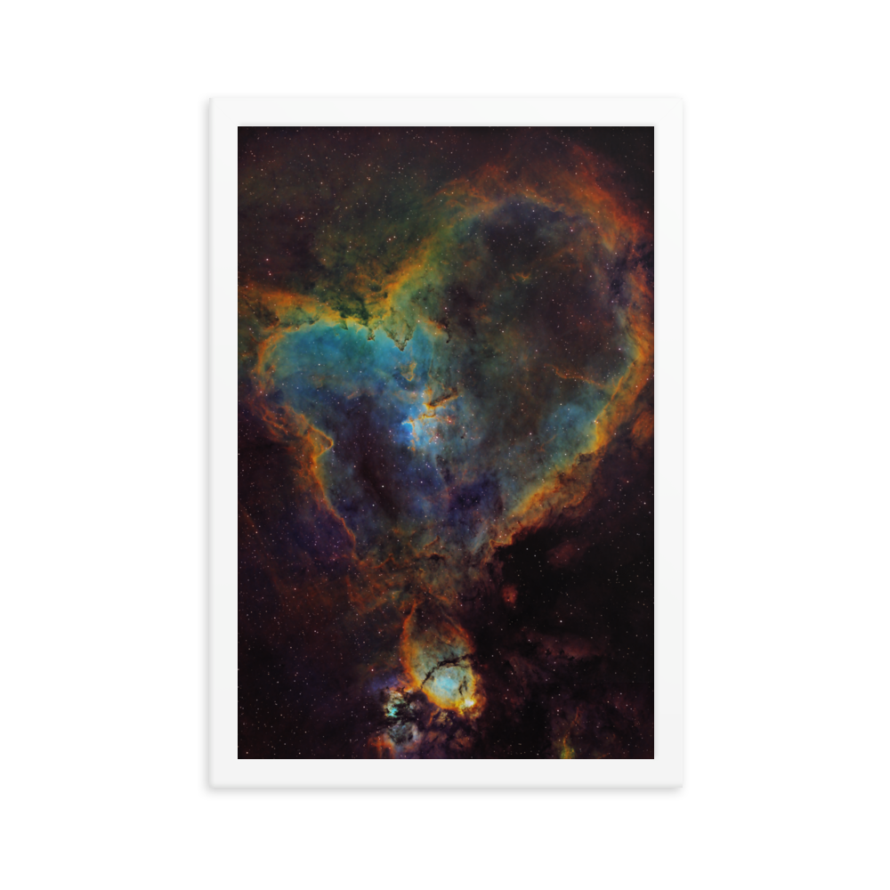 Heart Nebula - Framed Poster, Premium Luster Photo Paper