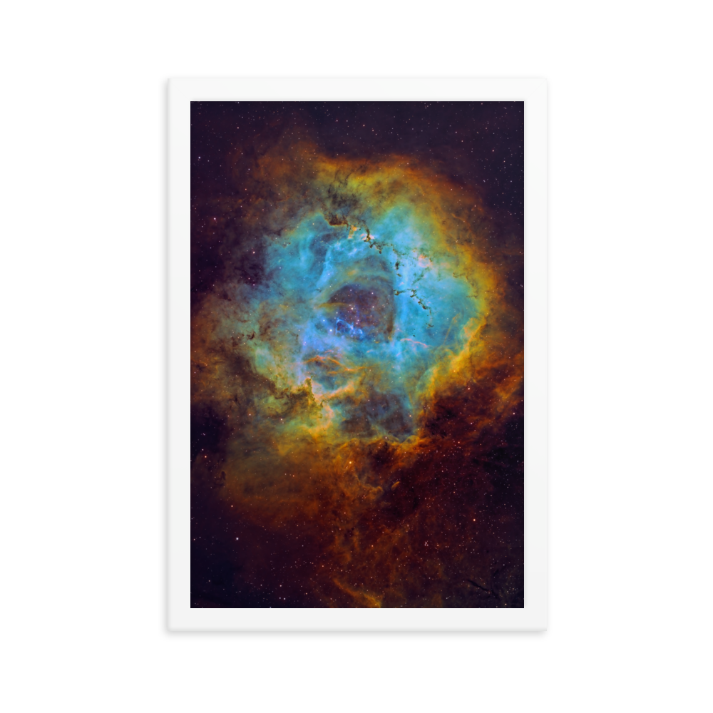 Rosette Nebula - Framed Poster, Premium Luster Photo Paper