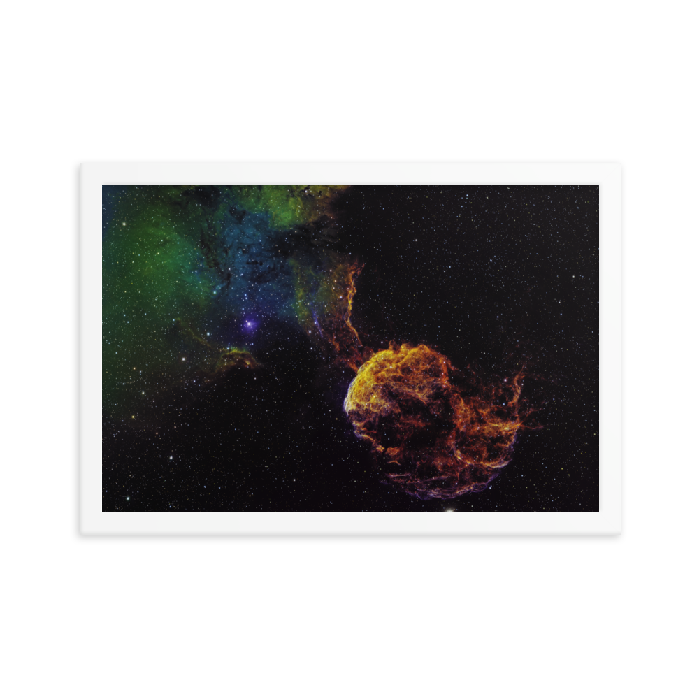 Jellyfish Nebula - Framed Poster, Premium Luster Photo Paper