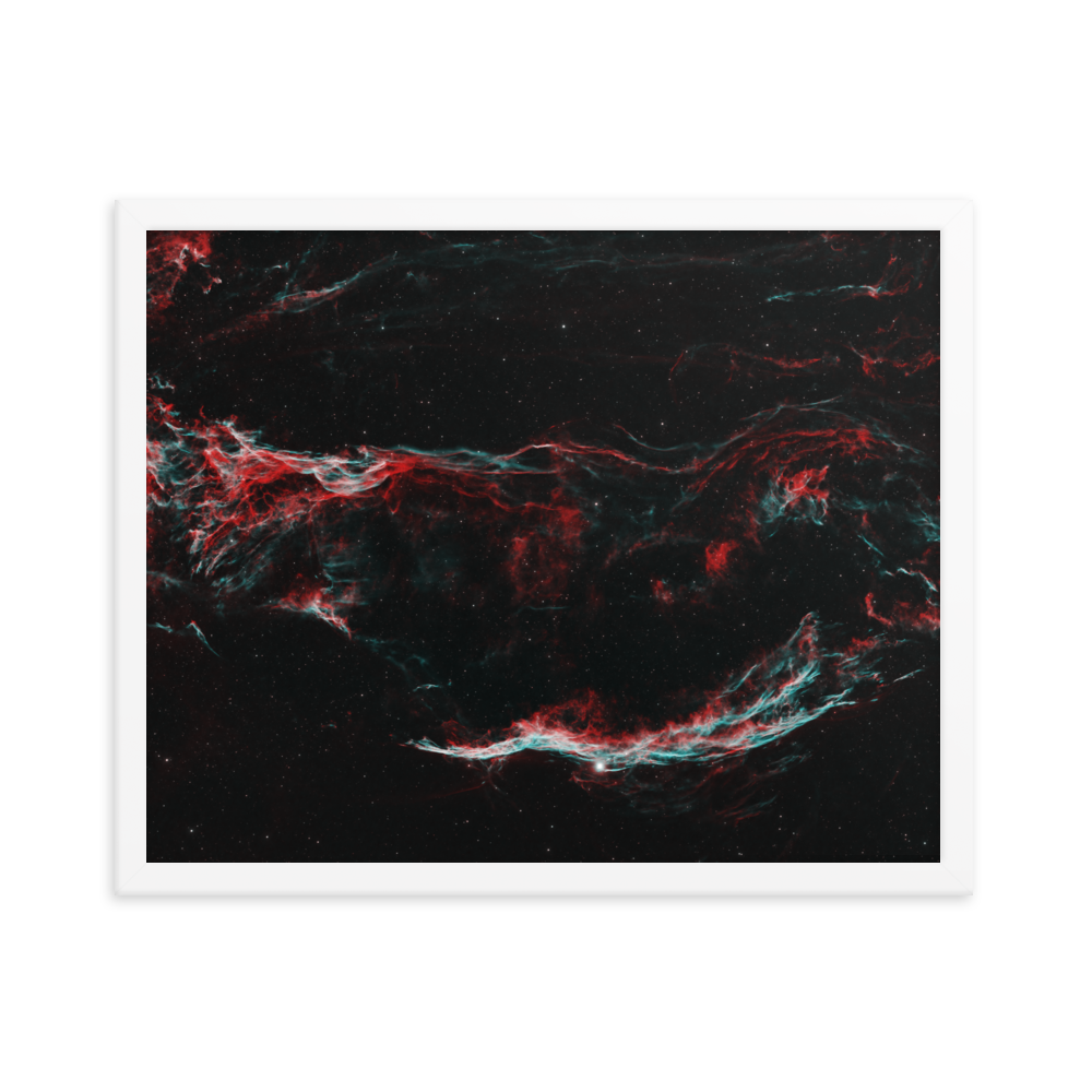 Veil Nebula - Framed Poster, Premium Luster Photo Paper