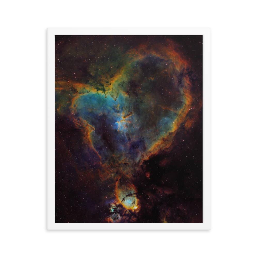 Heart Nebula - Framed Poster, Premium Luster Photo Paper