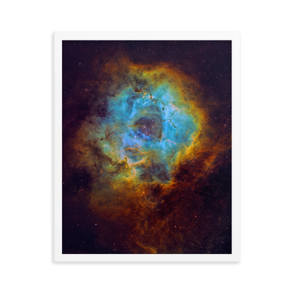 Rosette Nebula - Framed Poster, Premium Luster Photo Paper
