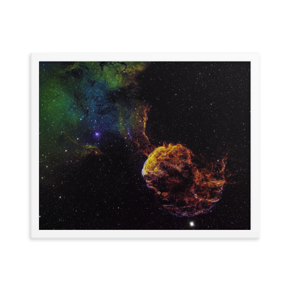Jellyfish Nebula - Framed Poster, Premium Luster Photo Paper