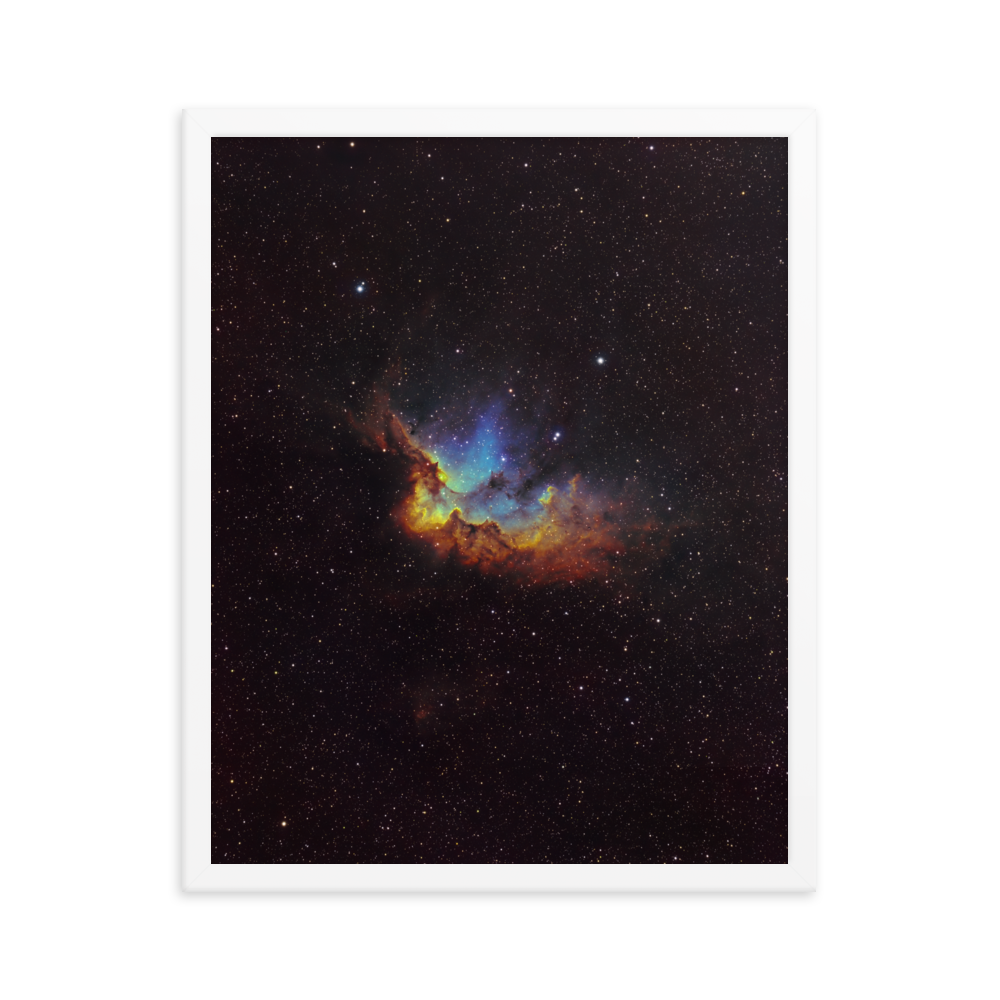 Wizard Nebula - Framed Post, Premium Luster Photo Paper