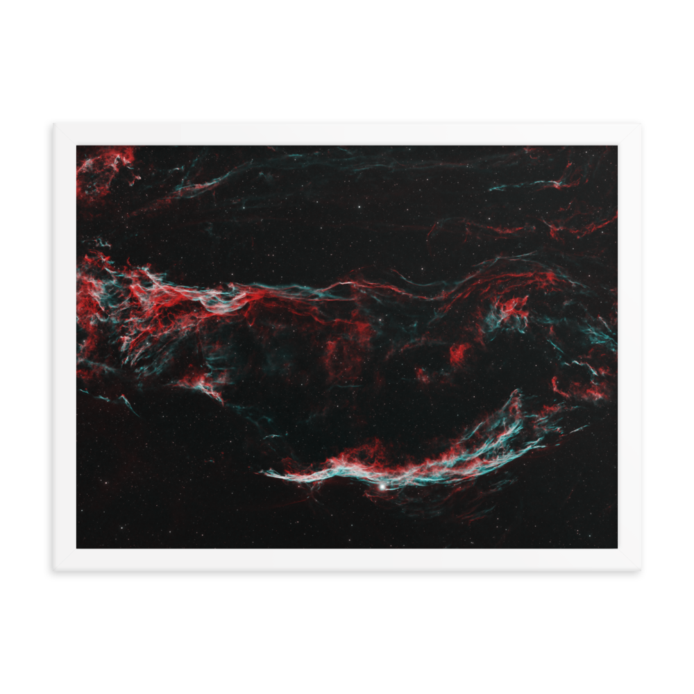 Veil Nebula - Framed Poster, Premium Luster Photo Paper
