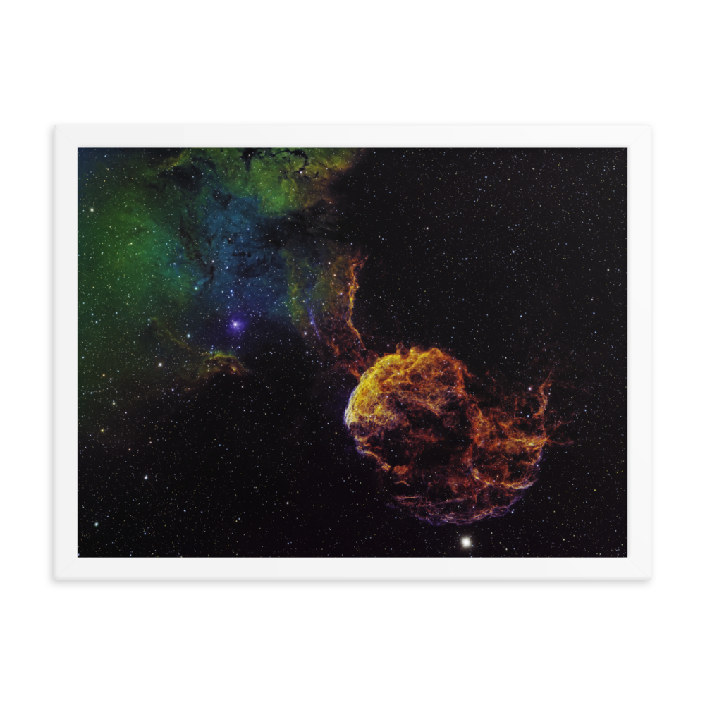 Jellyfish Nebula - Framed Poster, Premium Luster Photo Paper