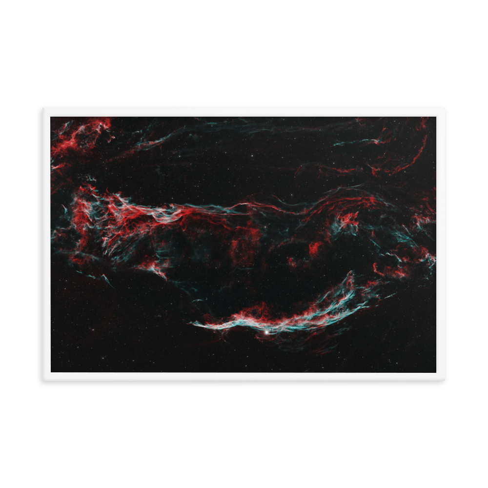 Veil Nebula - Framed Poster, Premium Luster Photo Paper