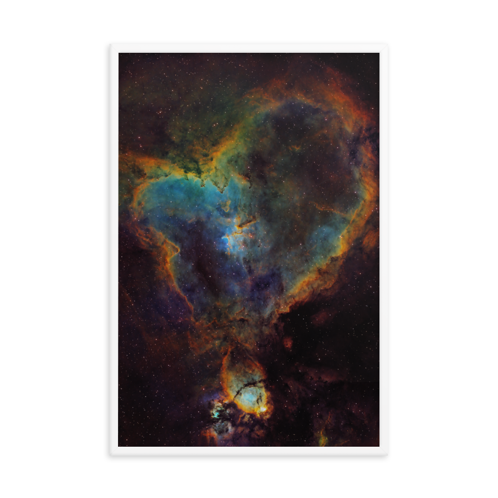 Heart Nebula - Framed Poster, Premium Luster Photo Paper