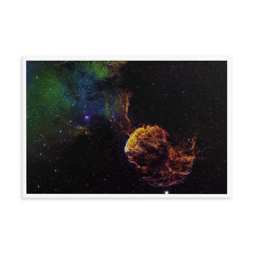 Jellyfish Nebula - Framed Poster, Premium Luster Photo Paper